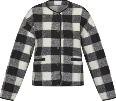 SISTERS POINT Hibea-bl - Dames Jas - Black/cream check - Maat XS