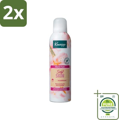 Kneipp - Douche foam - Soft Skin - Voor droge en gevoelige huid - 200 ml - Voordeelverpakking - 2 stuks - Douche schuim - Zachte huid