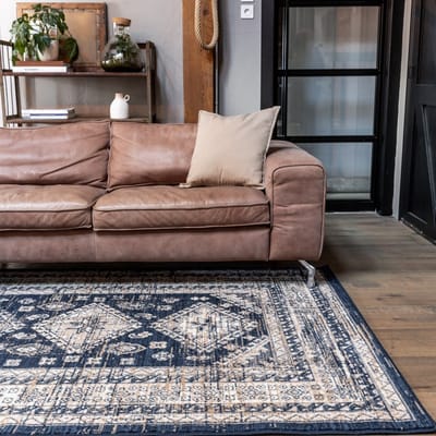 Vintage Vloerkleed Aila Blauw - 240 x 330cm (XXL)