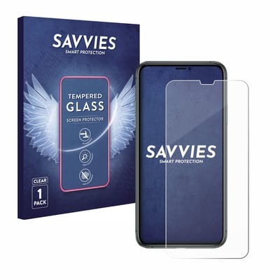 Savvies - Glas Screenprotector voor Apple iPhone 11 Pro Max - Gehard Beschermglas 9H