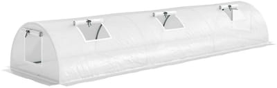 Broeikas - Foliekas - Kweekkas - Tuinkas - Kweektent - Kas - Kweektunnel - 300 x 80 x 45 cm