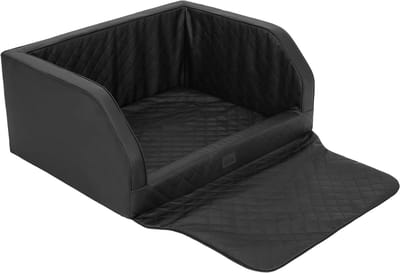 Hondenautostoel - Hondenbox Auto - Veilig Vervoer - Waterdicht Eco-leer - 100 x 80 cm - Zwart