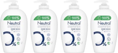 Neutral Hand Wash Vloeibare Zeep - Handzeep - 4 x 250 ml Voordeelverpakking
