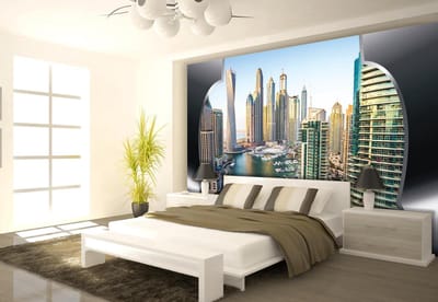 View Dubai City Skyline Photo Wallcovering