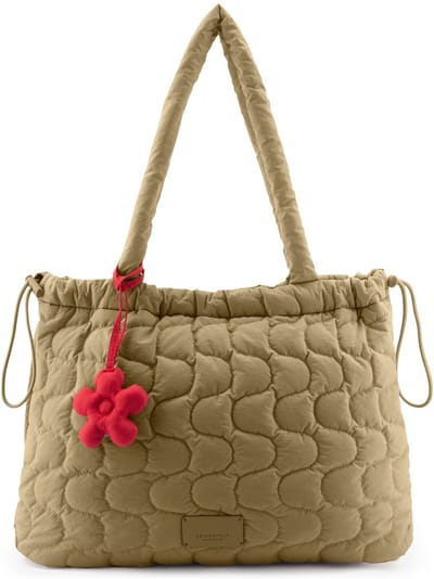 SEIDENFELT MANUFAKTUR shopper Vaala Shopper Desert Taube kaki