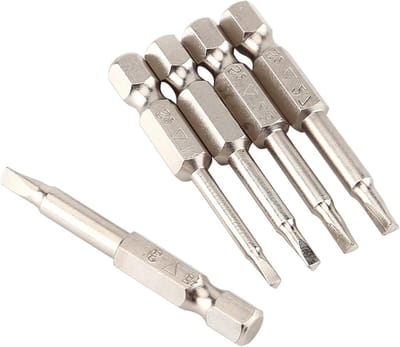 Schroevendraaier Bits - Driehoek Bits - Apparaten Repareren - Sterk Magnetisme - 5 Stuks - Zilver