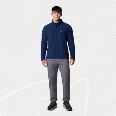 Columbia Fast Trek™ III Half Zip Fleece Men's Outdoortrui - Collegiate Navy - Maat L