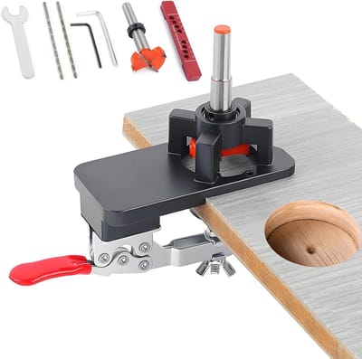 Verstelbare 35mm Scharnier Boor Template voor Keukenmeubels, Verbeterde Pot Tape en Verborgen Aluminium Legering voor Kastdeuren