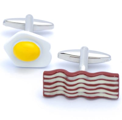 Manchetknopen - Spek en Eieren Bacon and Eggs