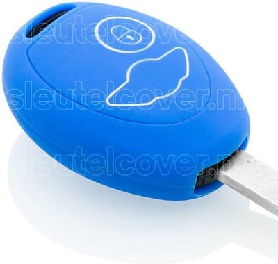 Autosleutel Hoesje geschikt voor Mini - SleutelCover - Silicone Autosleutel Cover - Sleutelhoesje Blauw