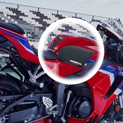 Motorfiets Tank Pad - Tankbeschermer Sticker - Motorrijden Beschermen - Antislip Rubber Materiaal - 3 stuks - Zwart