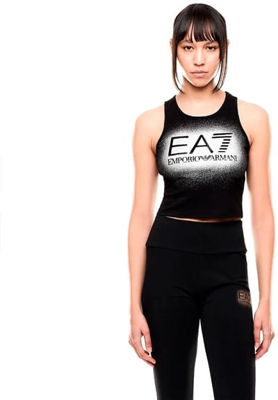 Ea7 Emporio Armani 7w001068_af12484 Mouwloos T-shirt Zwart S Vrouw