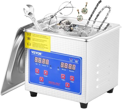 Roossentials ultrasoonreiniger - Sieradenreiniger - Ultrasone sieraden reiniger - 1,3 Liter - Draagbare wasmachine - Met digitale timer - Reinigingsapparaat voor sieraden - Ultrasonic cleaner