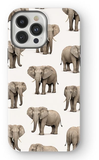 Safari Tough Case geschikt voor iPhone 13 Pro Max | Premium hoesje met Safari Dieren Design | Geschikt voor Mag | Dieren Print Backcover geschikt voor iPhone 13 Pro Max Olifant