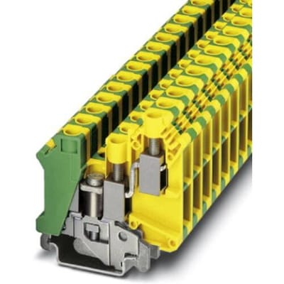 Phoenix Contact 3001433 Doorgangsserieklem 10.2 mm Schroeven Groen, Geel 50 stuk(s)