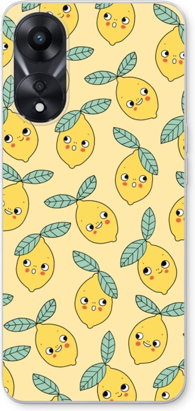Case Company® - Hoesje geschikt voor Oppo A78 5G hoesje - Citroenen - Soft Cover Telefoonhoesje - Bescherming aan alle Kanten en Schermrand