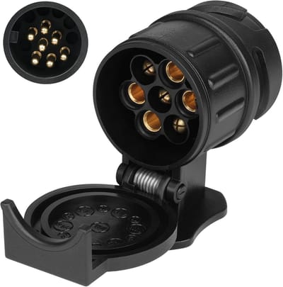 13-Pins naar 7-Pins Adapter voor Aanhangwagen, 12V, Trekhaak, Aanhangwagen Stekker, Caravan Accessoires, Trekhaak Connector, Aanhangwagen Plug