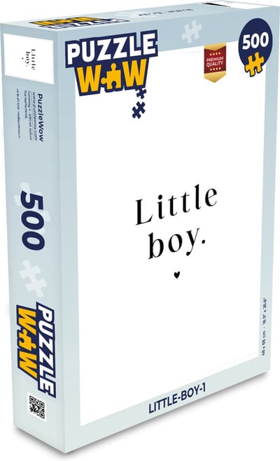 Puzzel Kinderen - Spreuken - Little boy - Quotes - Jongens - Legpuzzel - Puzzel 500 stukjes