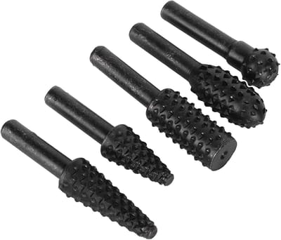 Houtsnijwerk Vijl - Metaalvijlen Set - Hout Bewerken - Duurzaam Staal - 5 Stuks - Zwart
