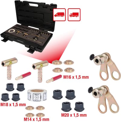 Sporingscontrole Systeem - Wieluitlijning Gereedschap - Chassis Reparatie - Universeel Wiel Gebruik - 21 Delig - Meerkleurig