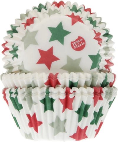 House of Marie Cupcake Vormpjes - Ster - pk/50 - Baking Cups voor Muffins en Cupcakes
