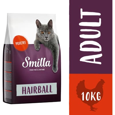 10kg Smilla Hairball met Gevogelte Katten Droogvoer