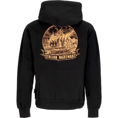 Burn Hoodie Zwarte herenhoodie