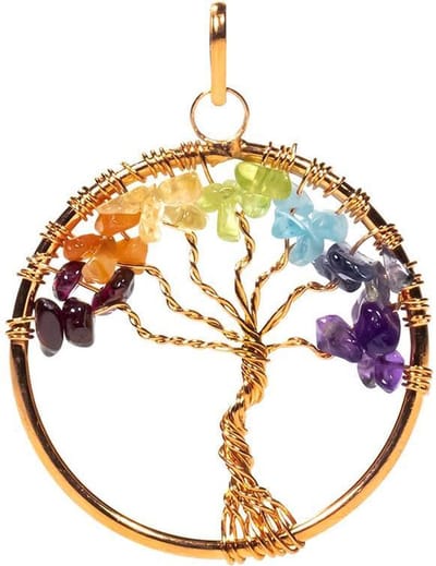 Koperkleurige Hanger Chakraboom