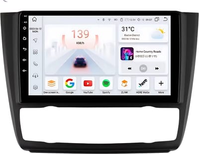 Autoradio met bluetooth - Carplay - Voor BMW 1-Serie (E87, E81, E82, E88) (2004-2011) - Geschikt voor Apple en Android - Stereo - Navigatie - Navigatiesysteem auto - 6GB 64GB
