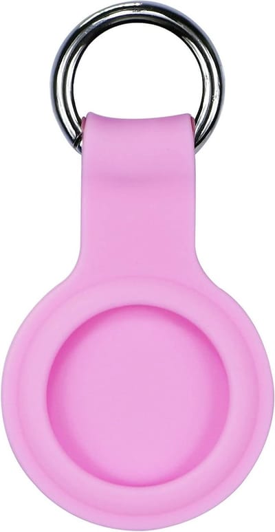 Dunne en Lichtgewicht Silicone Hoes voor AirTag - Beschermende Anti-Kras Case in Roze, Geschikt voor 2021 AirTags