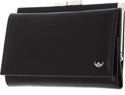Golden Head Leren portemonnee Colorado RFID Protect Bügelbörse 2157 Schwarz zwart
