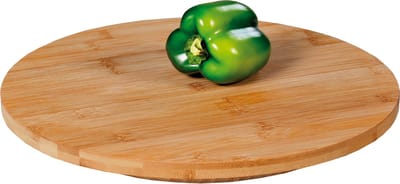 Draaibare serveerplank - 35 cm - bamboe hout - 35 cm - borrelplank - Serveerplateau - Kaasplank/kaasplateau