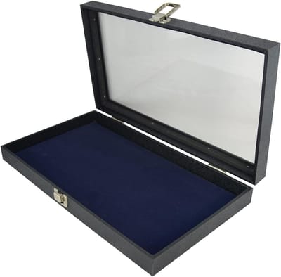 Opbergdoos Sieraden - Display Lade - Sieraden Presenteren - Keuze Inzetstuk - 375mm x 210mm - Blauw