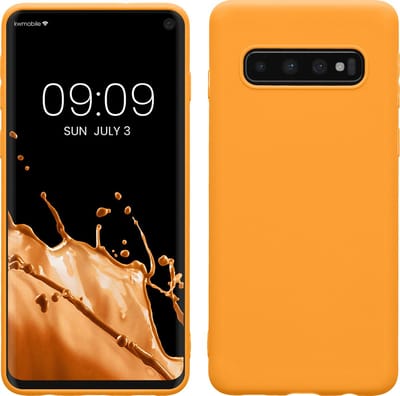 kwmobile telefoonhoesje geschikt voor Samsung Galaxy S10 - Hoesje voor smartphone - Back cover in fruitig oranje