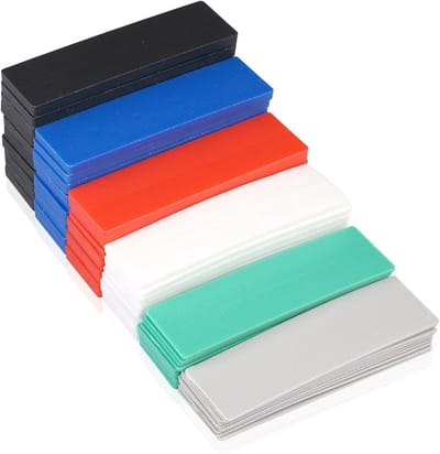 Glazing Blocks Set 60pcs - 1-6mm Compensatieplaten - Multi-kleurige kunststof basisplaten - ShopVlot