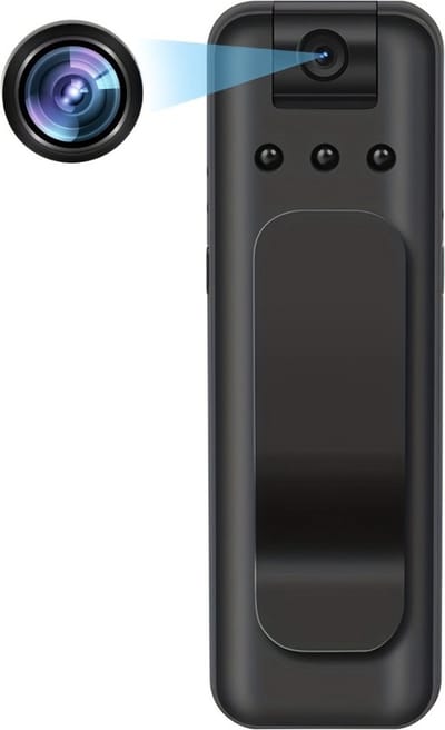 Bovista Spy Cam - Bodycam - Politie - Chest Camera - Spy Camera - Verborgen Camera - Spionage Camera - Action Camera - HD