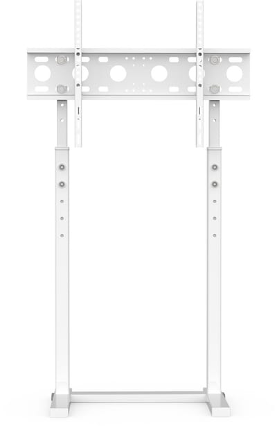 unho TV Vloerbevestiging Stand - 32-65 Inch TV Stand Wit- Scherm Base voor Led Oled Flat Curved Monitors - Hoek Televisiehouder - Verstelbare TV Beugelplank - Geschikt tot 40KG - Max VESA 600x400mm