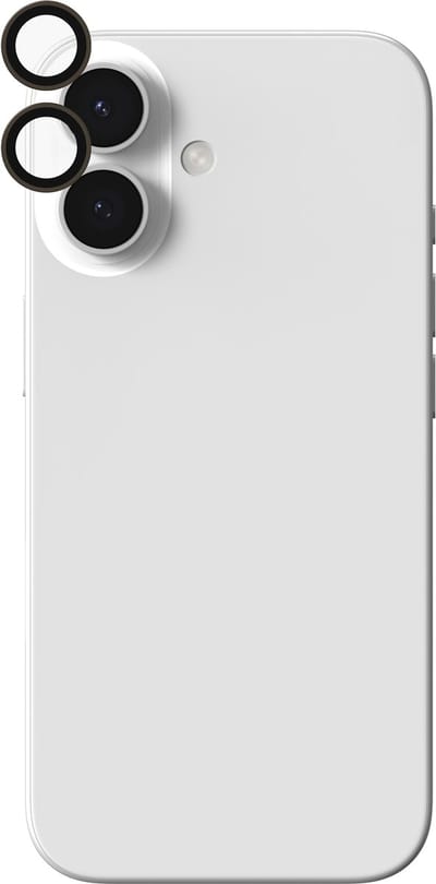 ZAGG Camera Protector Geschikt voor iPhone 17 / 16 / 16 Plus - Glass Elite Camera Rings - Tempered Glass - Beige