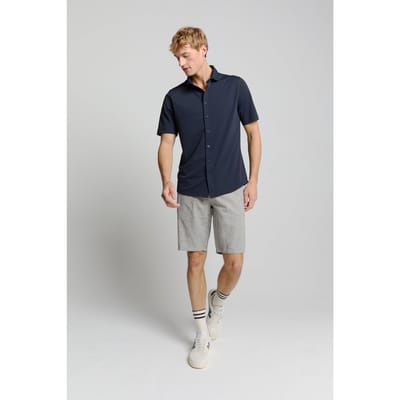No Excess Short With Linen Melange Deep Blue Maat: XXL | Korte Broeken Outlet | Heren | Grijs