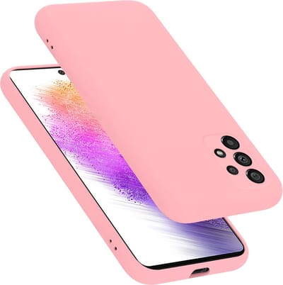 Cadorabo Hoesje geschikt voor Samsung Galaxy A73 5G in LIQUID ROZE - Beschermhoes gemaakt van flexibel TPU silicone Case Cover