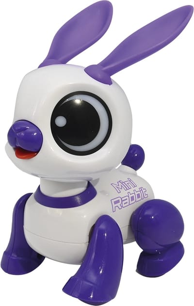 Power Rabbit Mini - Konijnenrobot met licht- en geluidseffecten. handklapcommando. stemherhaling