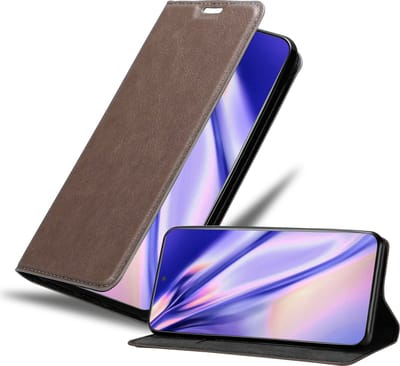 Cadorabo Hoesje geschikt voor Motorola EDGE 20 in KOFFIE BRUIN - Beschermhoes met magnetische sluiting, standfunctie en kaartvakje Book Case Cover Etui