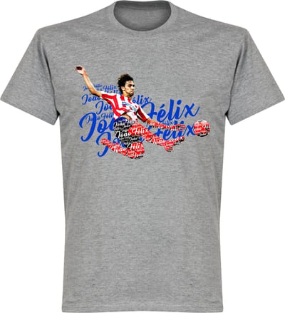 Joao Felix Script T-Shirt - Grijs - L