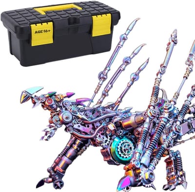 Metalen 3D Puzzel - Bouwset Model - Creatief Hobby - 1390 Delen - Medium Grootte - Geest Draak