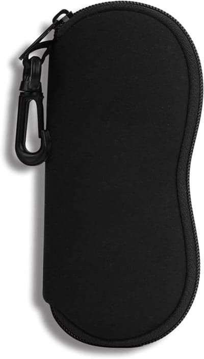 Famanu – Neopreen brillenetui – Zacht beschermend etui met riemclip – Voor dames en heren