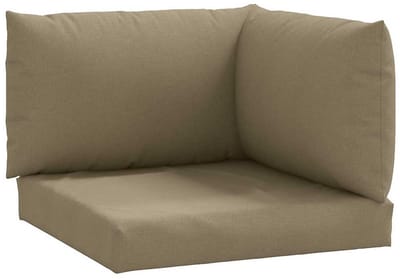 vidaXL - Palletkussens - 3 - st - stof - gemêleerd - taupe
