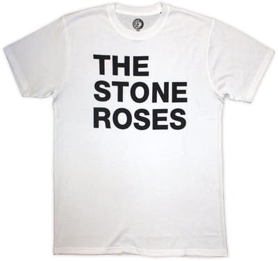 The Stone Roses - Left Justified Text Heren Tshirt - S - Wit