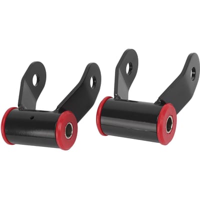 2 STKS 1‑1,5 inch Achterste Drop Shackle Verlagingskit Vervanging voor Chevy Silverado 1500 2wd 4wd Truck 1988‑2018 black
