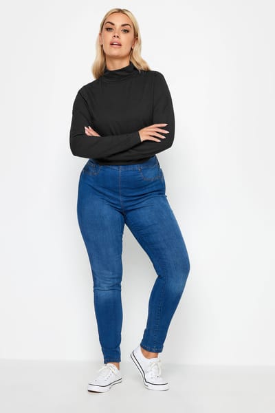 Yours Top Met Lange Mouwen En Col In Zwart Size 42