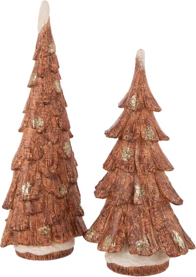 J-Line decoratie Boom Namaakhout - polyresin - camel - large